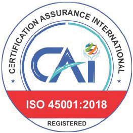 ISO 45001:2018 Occupational Health & Safety certification badge