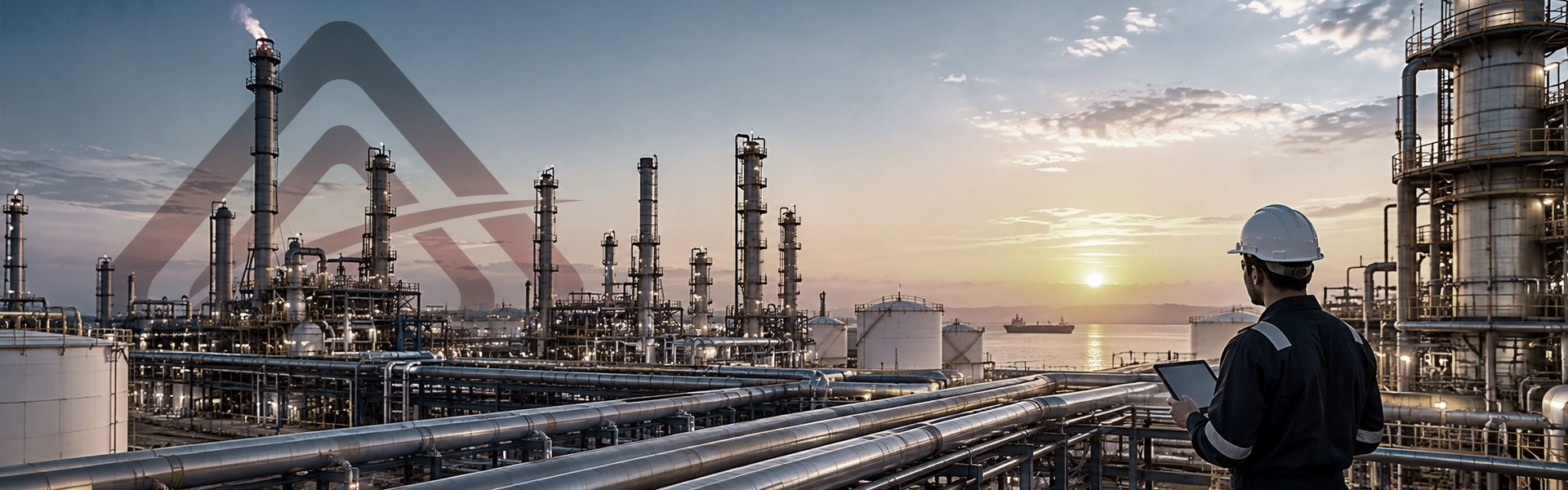 Industrial refinery and petrochemical plant served by Square Arabia
